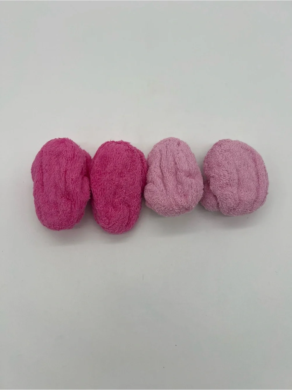 Baby Girl Soft Pink Slippers Butterfly And Flower 0-6 Months Set Of 2